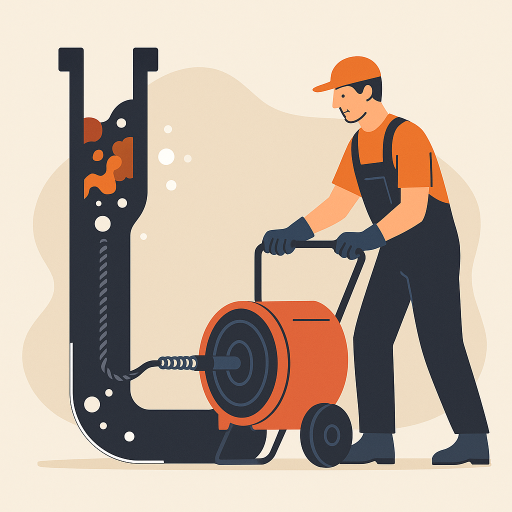 Устранение засора механическим способом